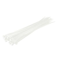 CABLE TIES WHITE 300 x 4.8mm  25 PACK